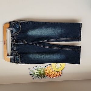 Rue21 - Dark Denim Crops with Worn in Wash​​​​​​​​​